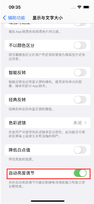 蓬江苹果15维修店分享iPhone 15 Pro系列屏幕亮度 