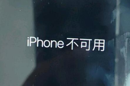 蓬江苹果服务网点分享锁屏界面显示“iPhone 不可用”如何解决 